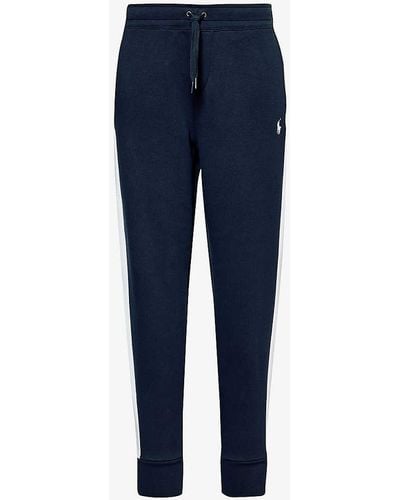 Polo Ralph Lauren X Wimbledon Cotton And Recycled-polyester jogging Bottoms - Blue