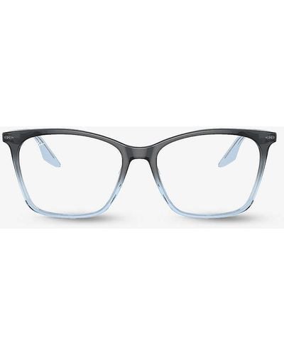 Ray-Ban Rx5422 Square-frame Acetate Glasses - White
