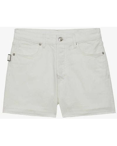 Zadig & Voltaire Sissi Regular-fit High-rise Stretch-denim Shorts - White