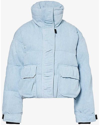 Agolde X Shoreditch Ski Club Nova Denim Jacket - Blue