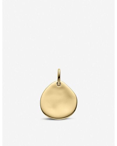 Monica Vinader Siren 18ct Yellow-gold Vermeil Small Pendant - Metallic