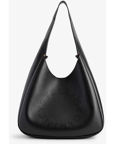 Stella McCartney Circle Faux-leather Shoulder Bag - Black