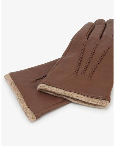Dents Lorraine Leather Gloves - Brown