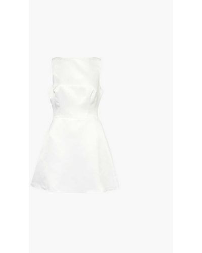 Reformation Zenni Woven Mini Dress - White
