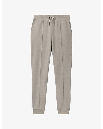 Reiss Premier Pinched-seam Stretch-woven jogging Bottom - Gray