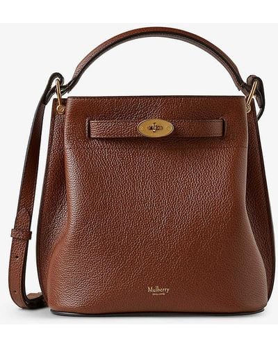 Mulberry Islington Small Leather Bucket Bag - Brown