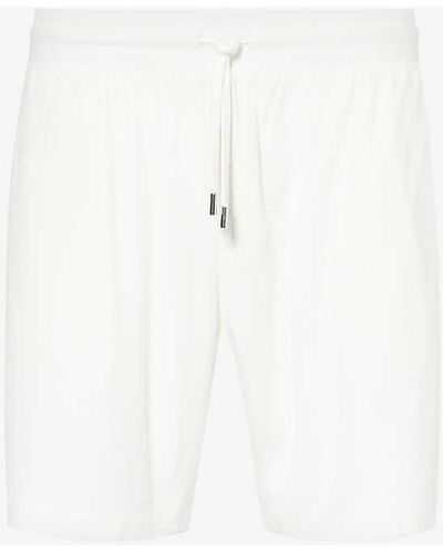 Frescobol Carioca Augsto Hardware-embellished Terry Cotton-blend Shorts X - White