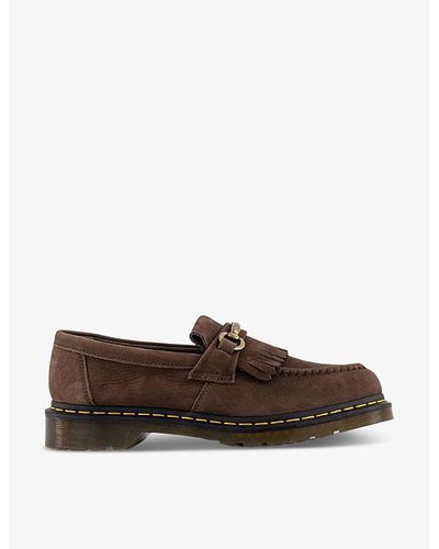 Dr. Martens Adrian Snaffle-trim Suede Loafers - Brown