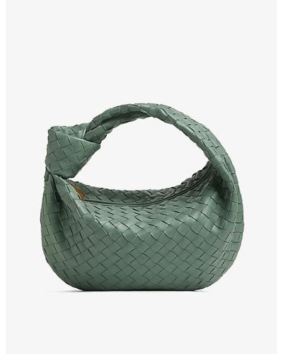 Bottega Veneta Teen Jodie Intrecciato-weave Leather Shoulder Bag - Green