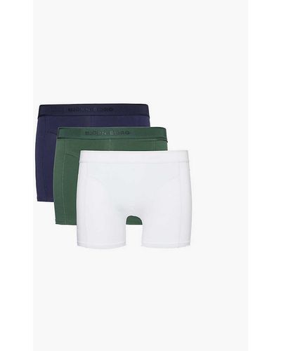 Björn Borg Pack 4 Pack Of Three Stretch-cotton Boxers X - Blue
