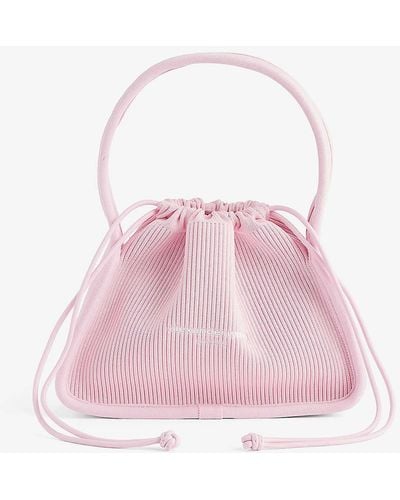 Alexander Wang Ryan Small Knitted Top-handle Bag - Pink