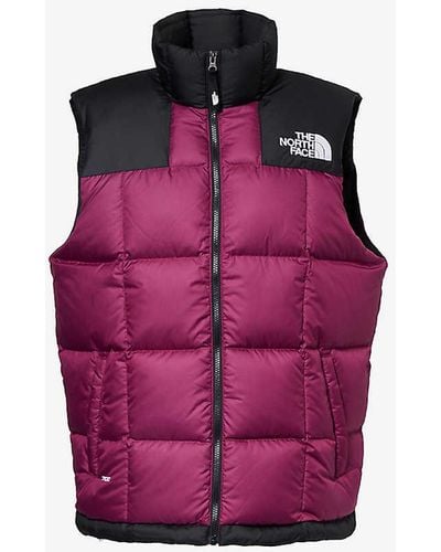 The North Face Lhotse Brand-embroidered Regular-fit Shell-down Gilet - Purple