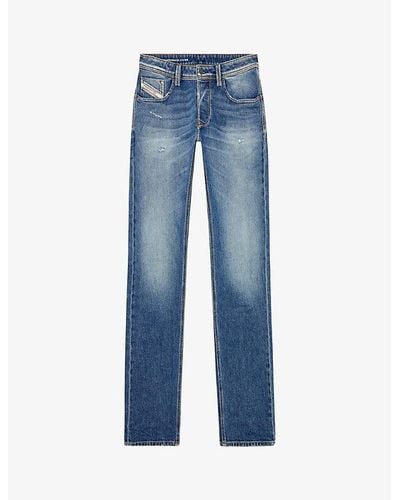 DIESEL Larkee 985 Straight-leg Stretch-denim Jeans - Blue