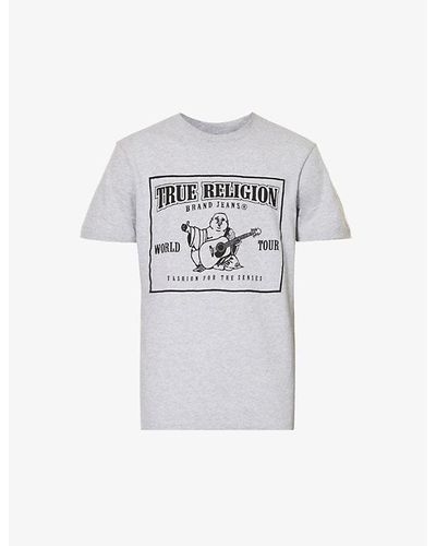 True Religion Mineral Branded-print Cotton-jersey T-shirt X - White