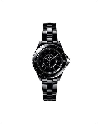 Chanel H6346 J12 Phantom Ceramic And Stainless Steel Quartz Watch - Black