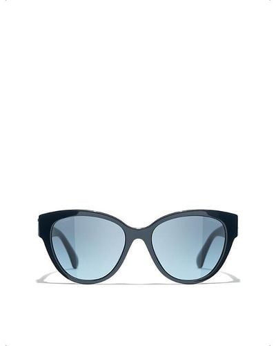 Chanel Butterfly Sunglasses - Blue