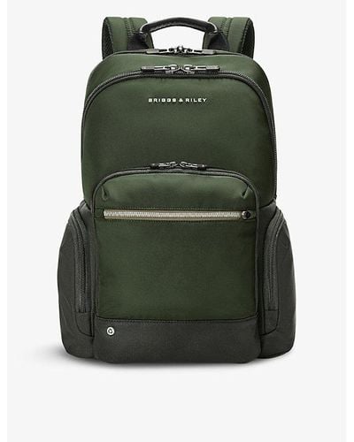 Briggs & Riley @work Medium Nylon-blend Backpack - Green
