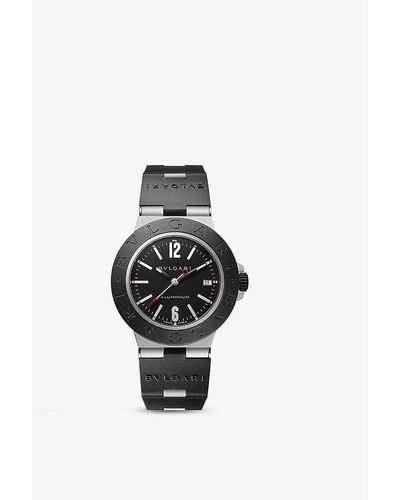 BVLGARI Unisex Aluminium Titanium Automatic Watch - Black