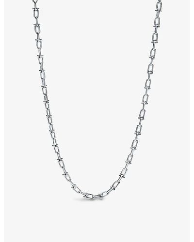 Tiffany & Co. Tiffany Hardwear Graduated Link Sterling- Necklace - Metallic