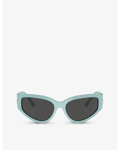 Tiffany & Co. Tf4217 Irregular-frame Acetate Sunglasses - Green