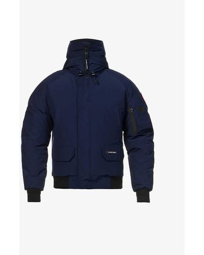 Canada Goose Chilliwack Shell-down Hooded Bomber Jacket - Blue