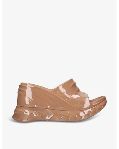 Givenchy Marshmallow Rubber Wedge Sandals - Pink