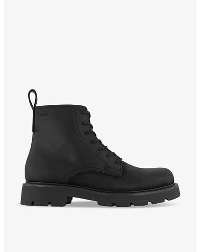 Vagabond Shoemakers Cameron Zip-up Nubuck-leather Ankle Boots - Black