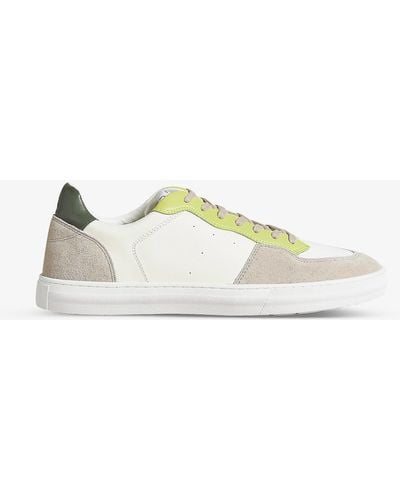 Ted Baker Brent Panelled Leather Low-top Trainers - Multicolour