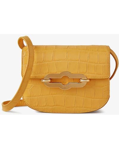 Mulberry Pimlico Croc-effect Leather Cross-body Bag - Yellow