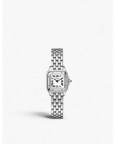 Cartier Crwspn0019 Panthère De Mini Stainless- Quartz Watch - White