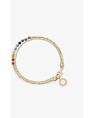 Astley Clarke Biography Rainbow Cosmos 18ct Yellow-gold Plated Sterling Silver Bracelet - Metallic