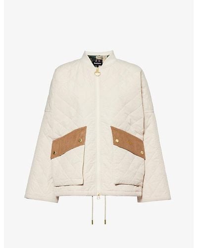 Barbour Bowhill Padded Shell Jacket - White