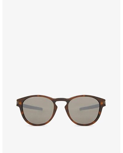 Oakley Latch Prizm Oo9265 Round-frame Sunglasses - Gray