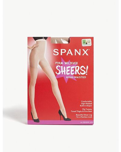 Spanx High-Waisted Invisible Luxe Leg Sheer Tights In Stock At UK Tights