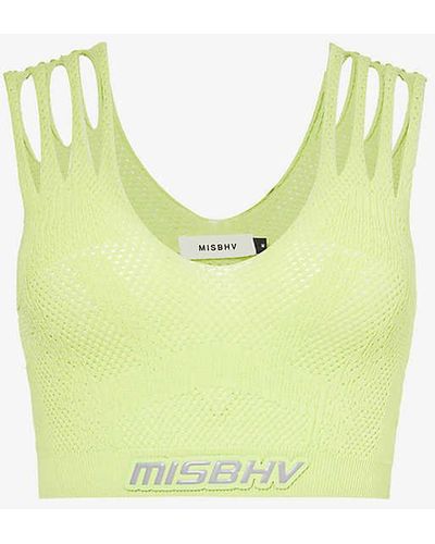 MISBHV Bianca V-neck Knitted Top - Green