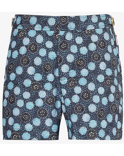 Orlebar Brown Setter Floral-print Swim Shorts - Blue