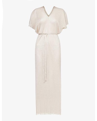 Max Mara Macao V-neck Knitted Cover-up - White