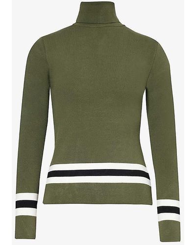 Fusalp Judith Turtleneck Knitted Top - Green