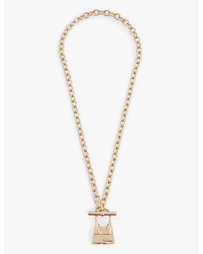 Jacquemus Chiquito Brass And Bronze Necklace - White