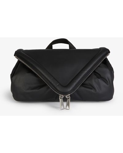 Bottega Veneta Beak Zipped Leather Belt Bag - Black