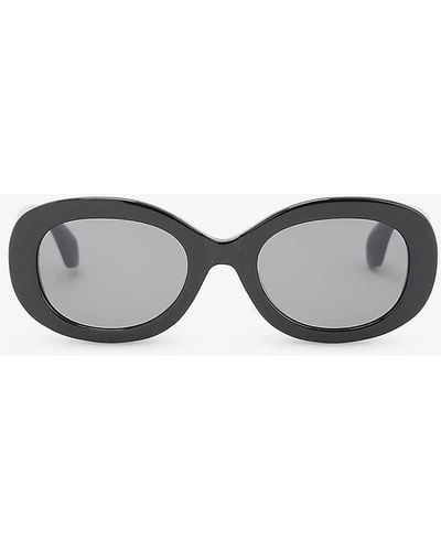 Vivienne Westwood Vw5014 Oval-frame Acetate Sunglasses - Grey