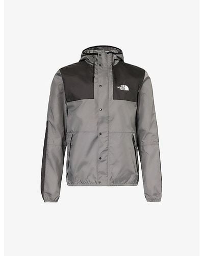 The North Face Smoked Brand-motif Regular-fit Shell Jacket X - Gray
