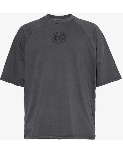 GYMSHARK Premium Legacy Short-sleeve Cotton-jersey T-shirt - Grey