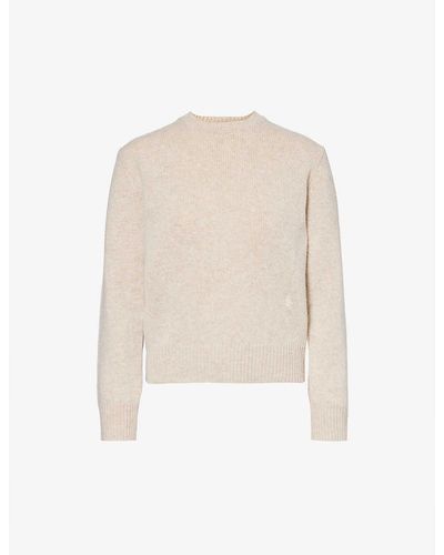 Sporty & Rich Brand-embroidered Wool Jumper X - White