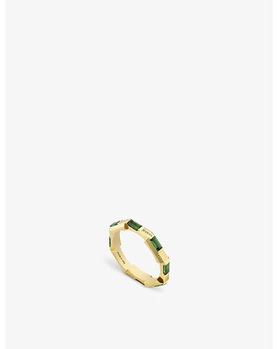 Gucci Link To Love 18ct Yellow-gold And 0.9ct Tourmaline Ring - Metallic