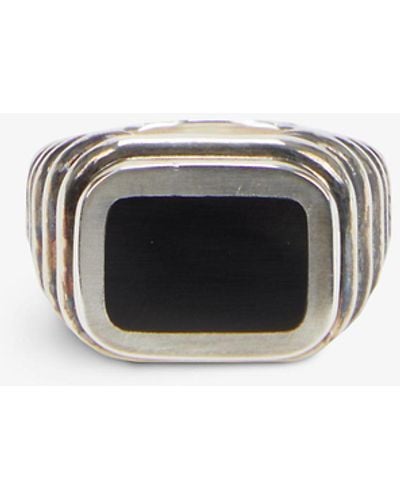 M. Cohen Grandia Sterling-silver And Black Onyx Ring - Metallic