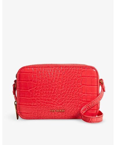 Shyla Small Crystal Bobble Purse In Red