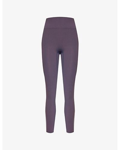 Lounge Underwear Essential High-rise Stretch-woven leggings - Purple