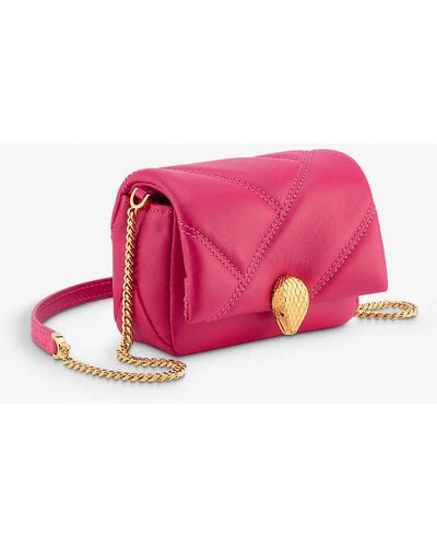 BVLGARI Serpenti Cabochon Mini Leather Shoulder Bag - Pink
