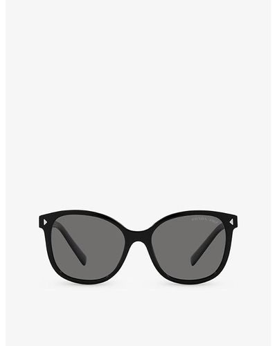 Prada Pr 22zs Square-frame Acetate Sunglasses - Gray